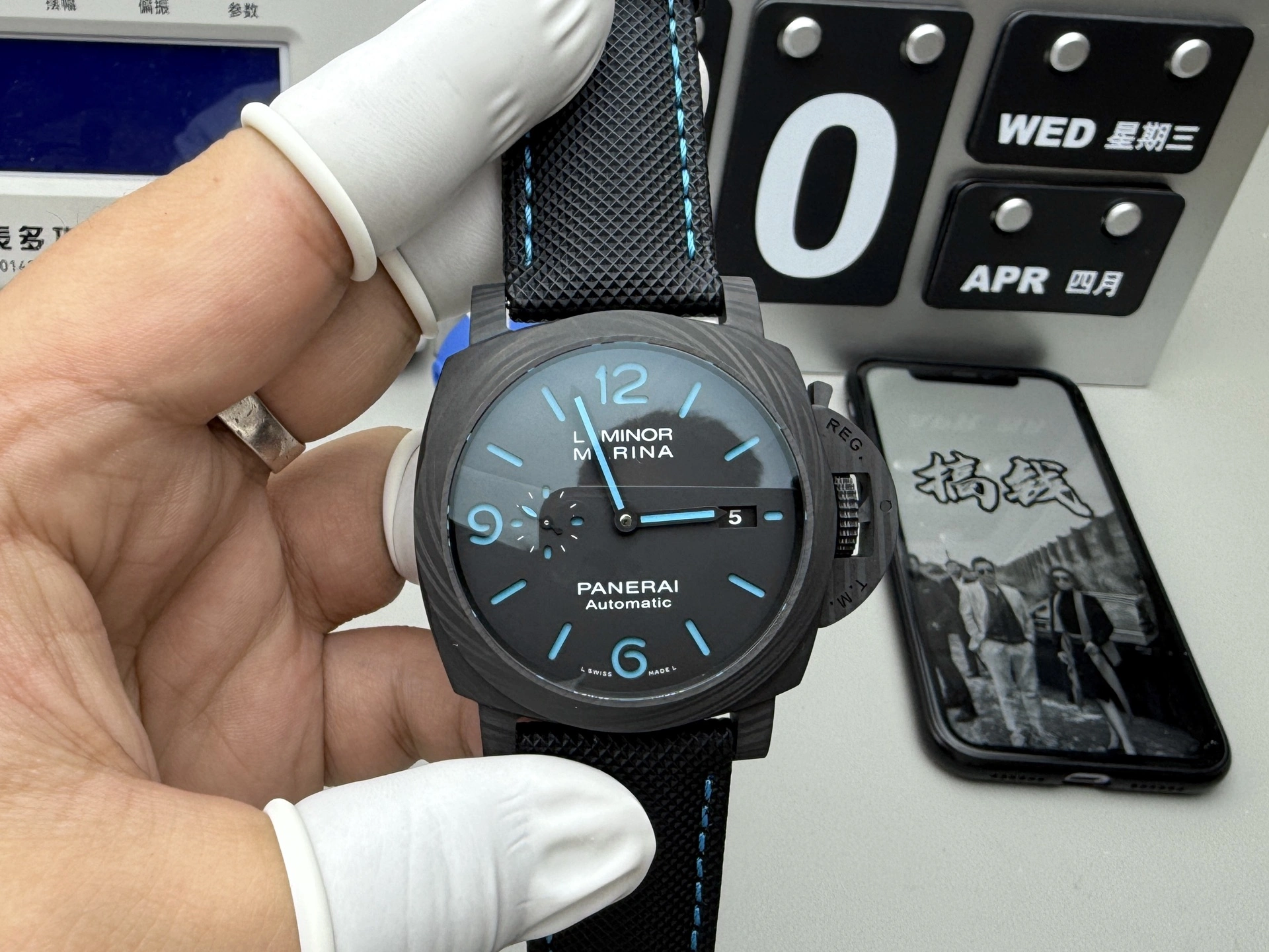 TechFriendly CBD Factory Panerai Luminor Marina Carbotech 44mm PAM01661 1:1 Super Clone – DDP.9010 Movement 379